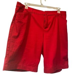Women's Red Bermuda Shorts St. John’s Bay 18